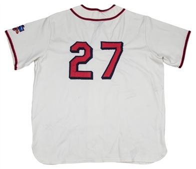 1997 Fred McGriff Game Used & Signed Atlanta Braves Turn Back The Clock To 1938 Black Crackers Jersey (MEARS A10 & Beckett)